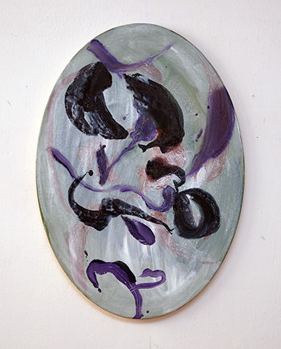 Dare Corda II 102x94cm pigment and arcylic resin on canvas 2017